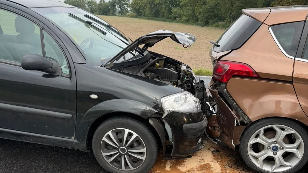 Zderzenie pojazdów na pograniczu gmin