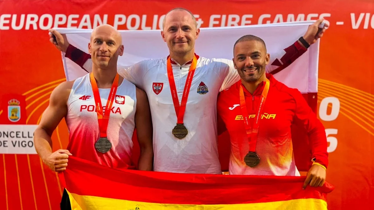 Aleksander Styła na imprezie w Vigo